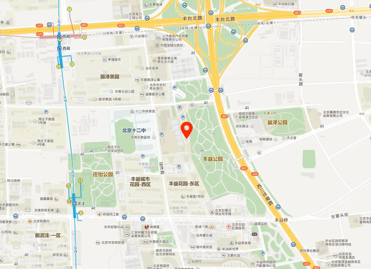 北京广泽中心地图位置